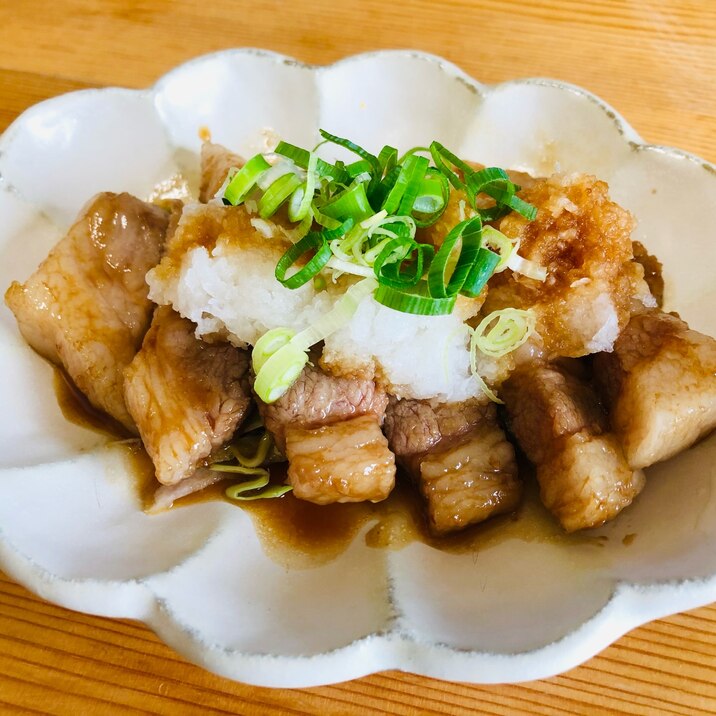 大根おろしでサッパリ！☆豚ロース肉照り焼き